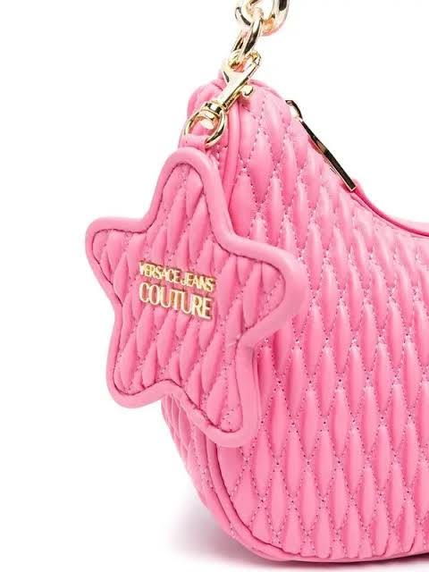 Logo Plaque Quilted Shoulder Bag